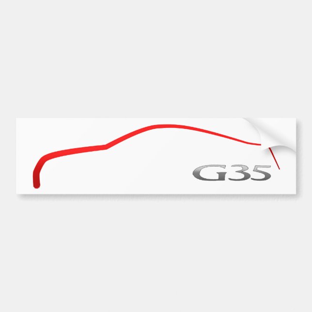 Autocollant De Voiture Contour G35 (Devant)