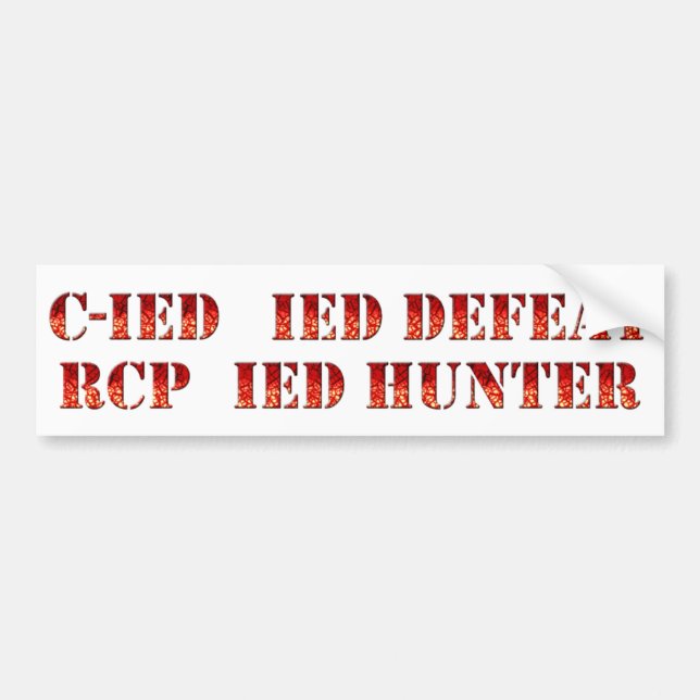 Autocollant De Voiture Contre- ensemble d'autocollant d'IED (Devant)