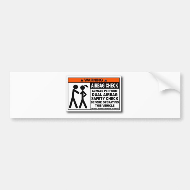 Autocollant De Voiture Contrôle d'airbag (Devant)