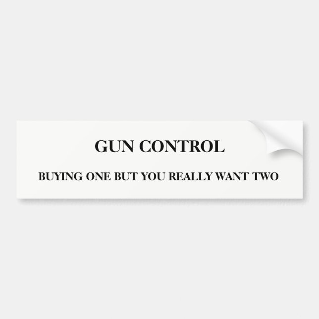 Autocollant De Voiture Contrôle des armes (Devant)