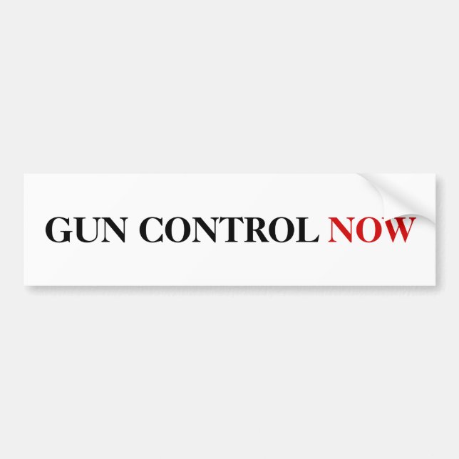 Autocollant De Voiture Contrôle des armes maintenant (Devant)