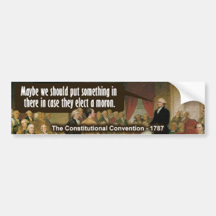 Autocollant De Voiture Convention constitutionnelle