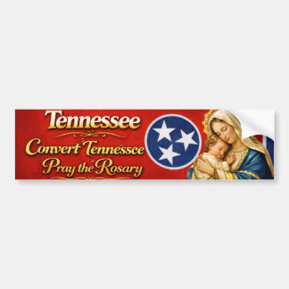 Autocollant De Voiture Convert Tennessee Pray the Rosary