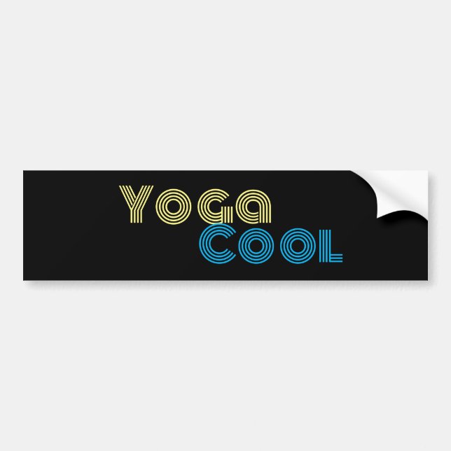 Autocollant De Voiture Cool de yoga (Devant)