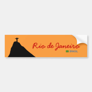 Autocollant De Voiture corcovado - RJ - le Brésil