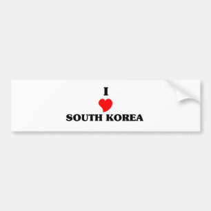 AUTOCOLLANT DE VOITURE CORÉE DU SUD