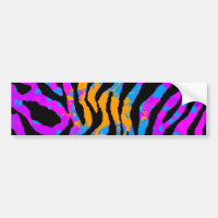 Corey Tiger 80s Splatter Paint Tiger Stripes
