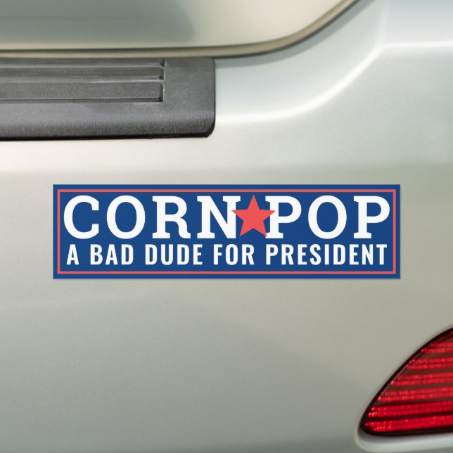Autocollant De Voiture Corn Pop pour le président II (En voiture)