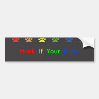 Autocollant De Voiture Cornez si votre Bumpersticker velu