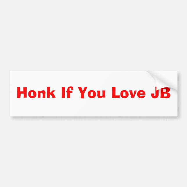 Autocollant De Voiture Cornez si vous aimez JB (Devant)