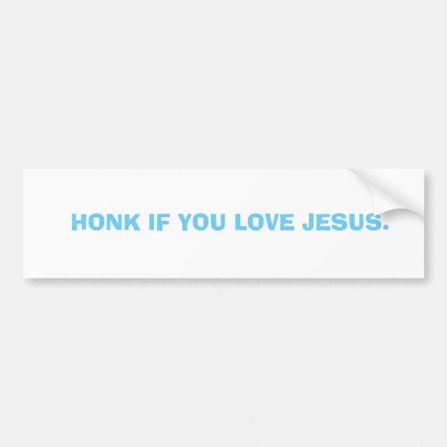 AUTOCOLLANT DE VOITURE CORNEZ SI VOUS AIMEZ JÉSUS (Devant)