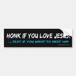 Autocollant De Voiture Cornez si vous aimez Jésus