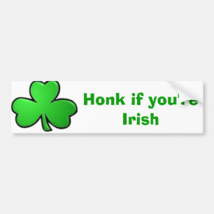 Autocollant De Voiture Cornez si vous êtes irlandais