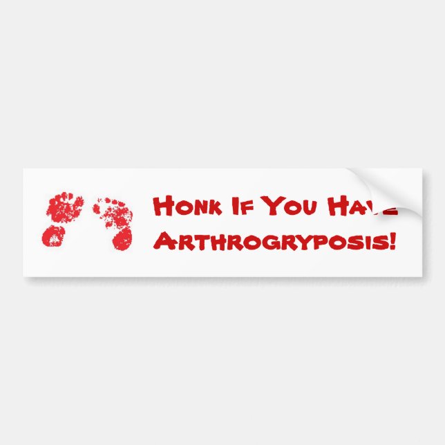 Autocollant De Voiture Cornez si vous HaveArthrogryposis ! (Devant)