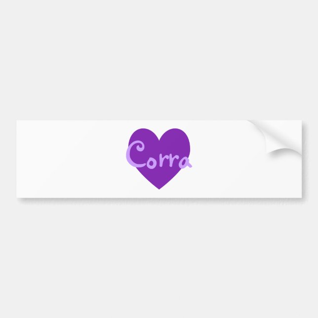 Autocollant De Voiture Corra en violet (Devant)