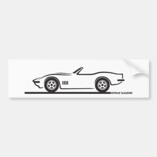 Autocollant De Voiture Corvette convertible 1968-1969