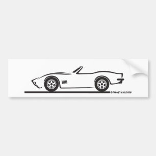 Autocollant De Voiture Corvette convertible 1970-72