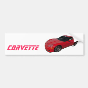Autocollant De Voiture Corvette rouge