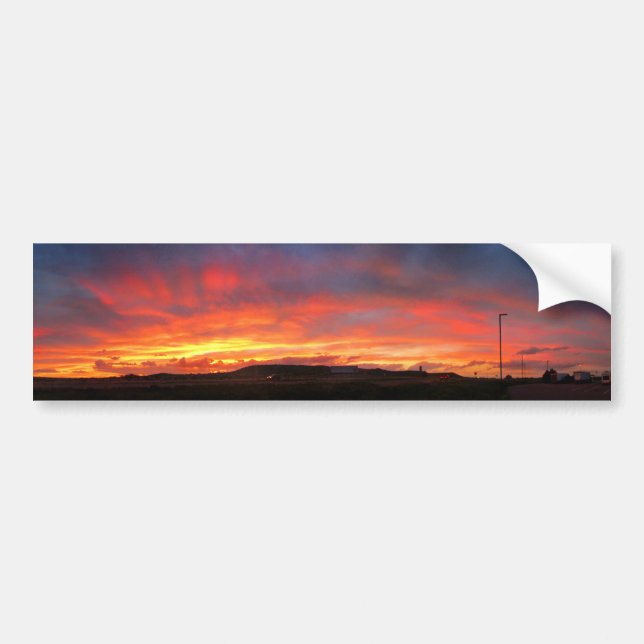 Autocollant De Voiture Coucher de soleil du Colorado (Devant)