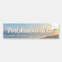 Coucher de soleil sur la plage de Port Aransas Tex