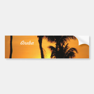 Autocollant De Voiture Coucher du soleil d'Aruba