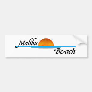 Autocollant De Voiture Coucher du soleil de Malibu