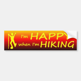 Autocollant De Voiture Coucher du soleil heureux de randonnée