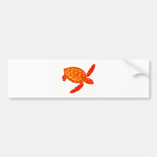 Autocollant De Voiture Couleur de tortue (Devant)