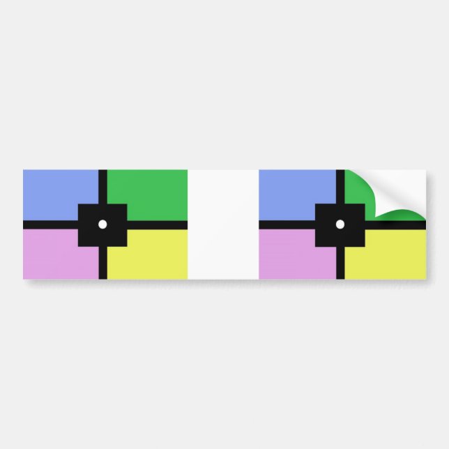 Autocollant De Voiture Couleurs abstraites (Devant)