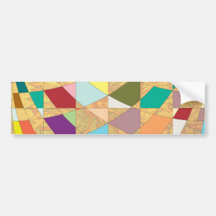 Autocollant De Voiture Couleurs Abstraites éclatement du soleil