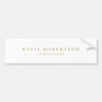 Couleurs Blanc & Or Professionnel Tendance Uni