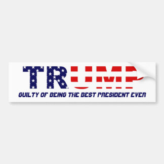 AUTOCOLLANT DE VOITURE COUPABLE DE TRUMP