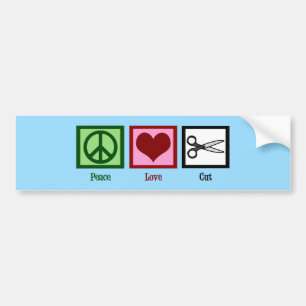Autocollant De Voiture Coupe d'amour de paix