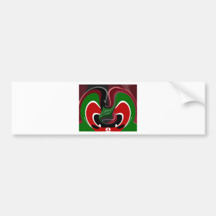 Autocollant De Voiture Coupe de café Kenya Drapeau Hakuna Matata