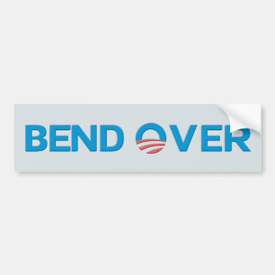 Autocollant De Voiture Courbure au-dessus d'anti Obama Bumpersticker