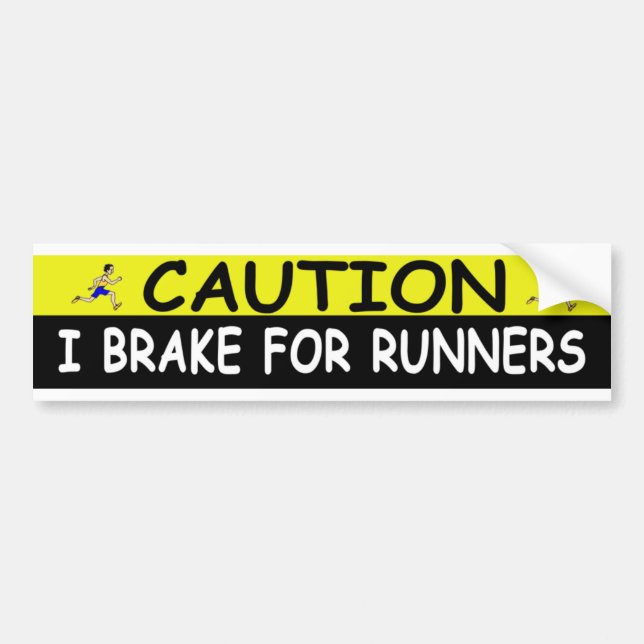AUTOCOLLANT DE VOITURE COUREURS (Devant)