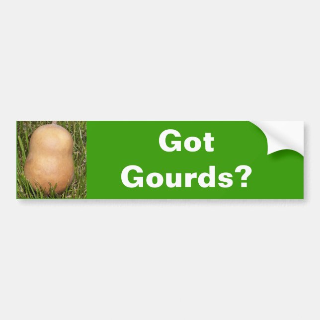 Autocollant De Voiture Courges obtenues ? (Devant)