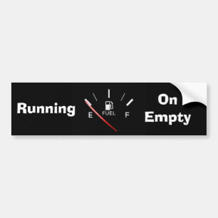 Autocollant De Voiture Courir sur un sticker pare-chocs vide