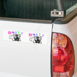 Autocollant De Voiture Couronne de Bouledogue Français French Bulldog