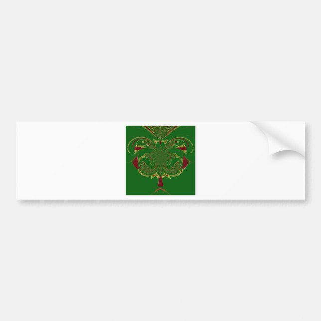 Autocollant De Voiture Couronne verte (Devant)
