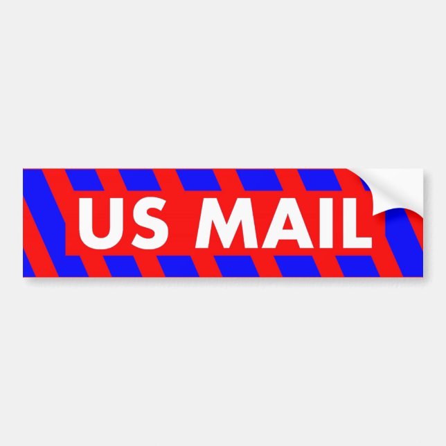 AUTOCOLLANT DE VOITURE COURRIER DES USA (Devant)