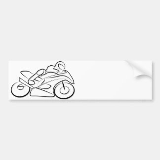 Autocollant De Voiture Course de moto