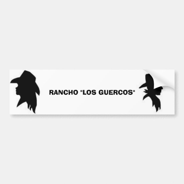 Autocollant De Voiture Cow-girl, cowboy, RANCHO (Devant)