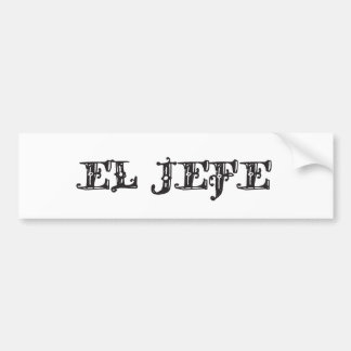 Autocollant De Voiture Cowboy de Vaquero de logo d'EL Jefe
