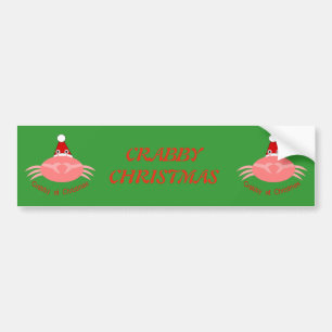 Autocollant De Voiture Crabe de Noël personnalisé