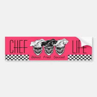 Autocollant De Voiture Crânes riants de chef