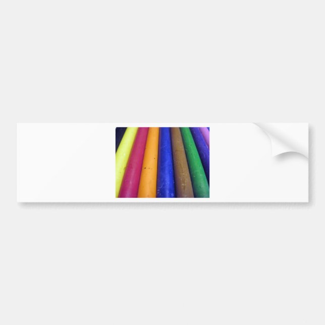 Autocollant De Voiture Crayons colorés (Devant)