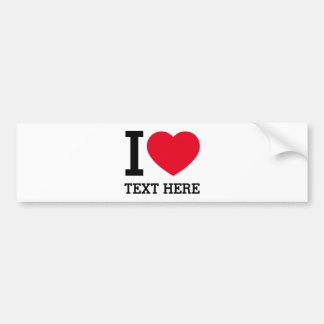 Autocollant De Voiture Create Your Own Funny I love 