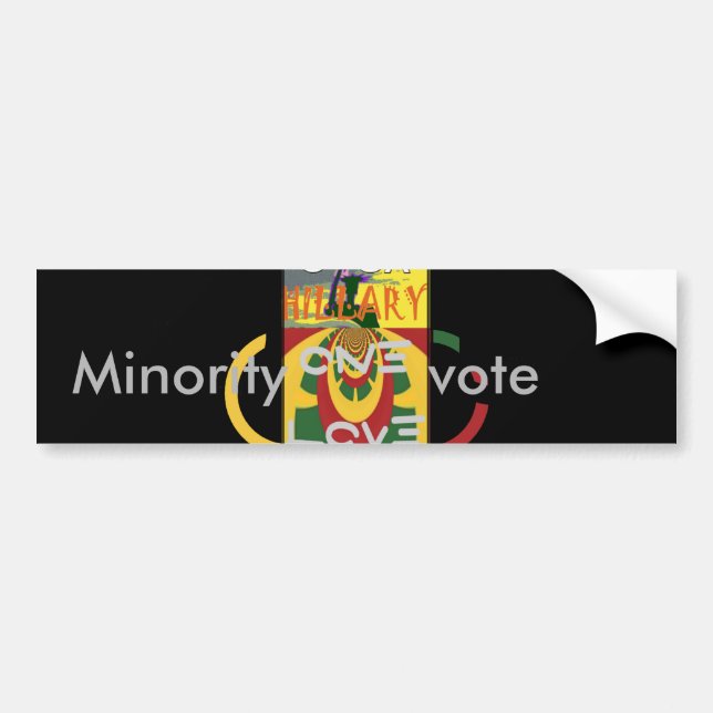 Autocollant De Voiture Create Your Own Hillary Stronger Together (Devant)