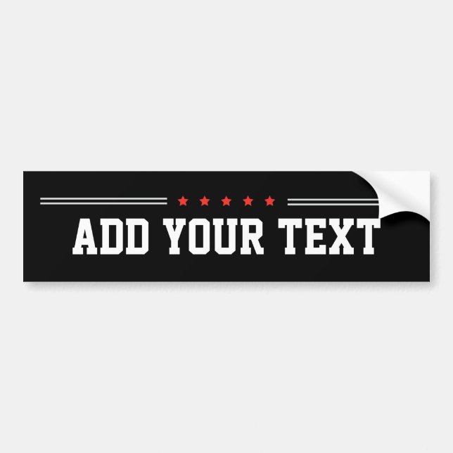 Autocollant De Voiture CREATE-YOUR-YOUR do-it-yourself impression personn (Devant)